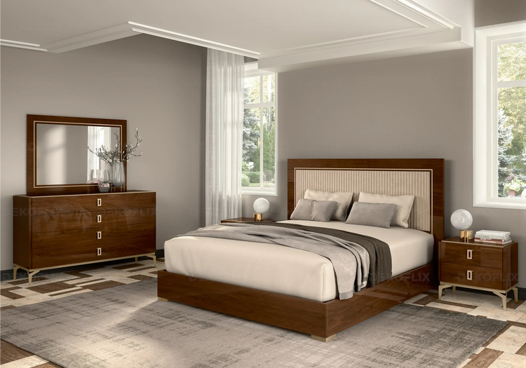 Collection-Eva-Mobilier-Chambre-Bois-Noyer-Haut-de-Gamme DEKOFLIX