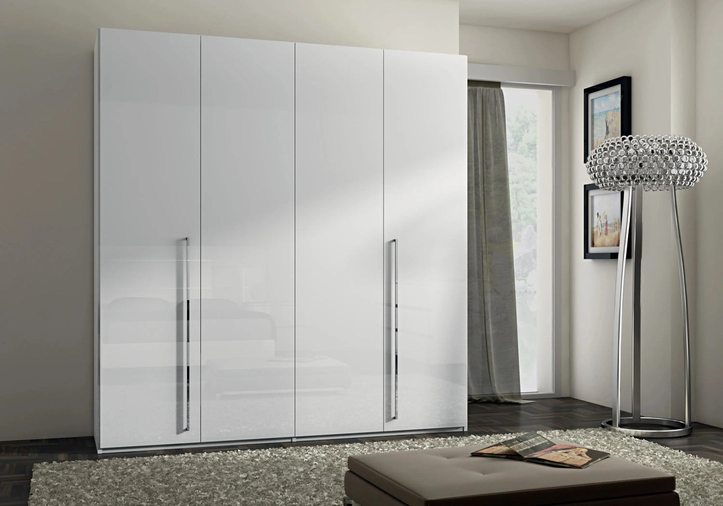 Armoire Dream Blanc – Rangement design et élégance en blanc DEKOFLIX
