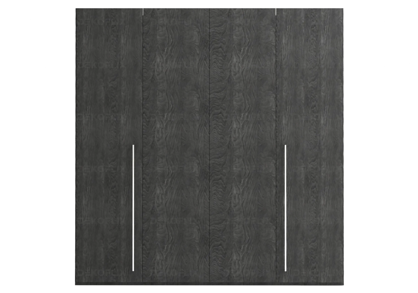 Armoire Sarah Modulable en Bois de Bouleau Gris Status