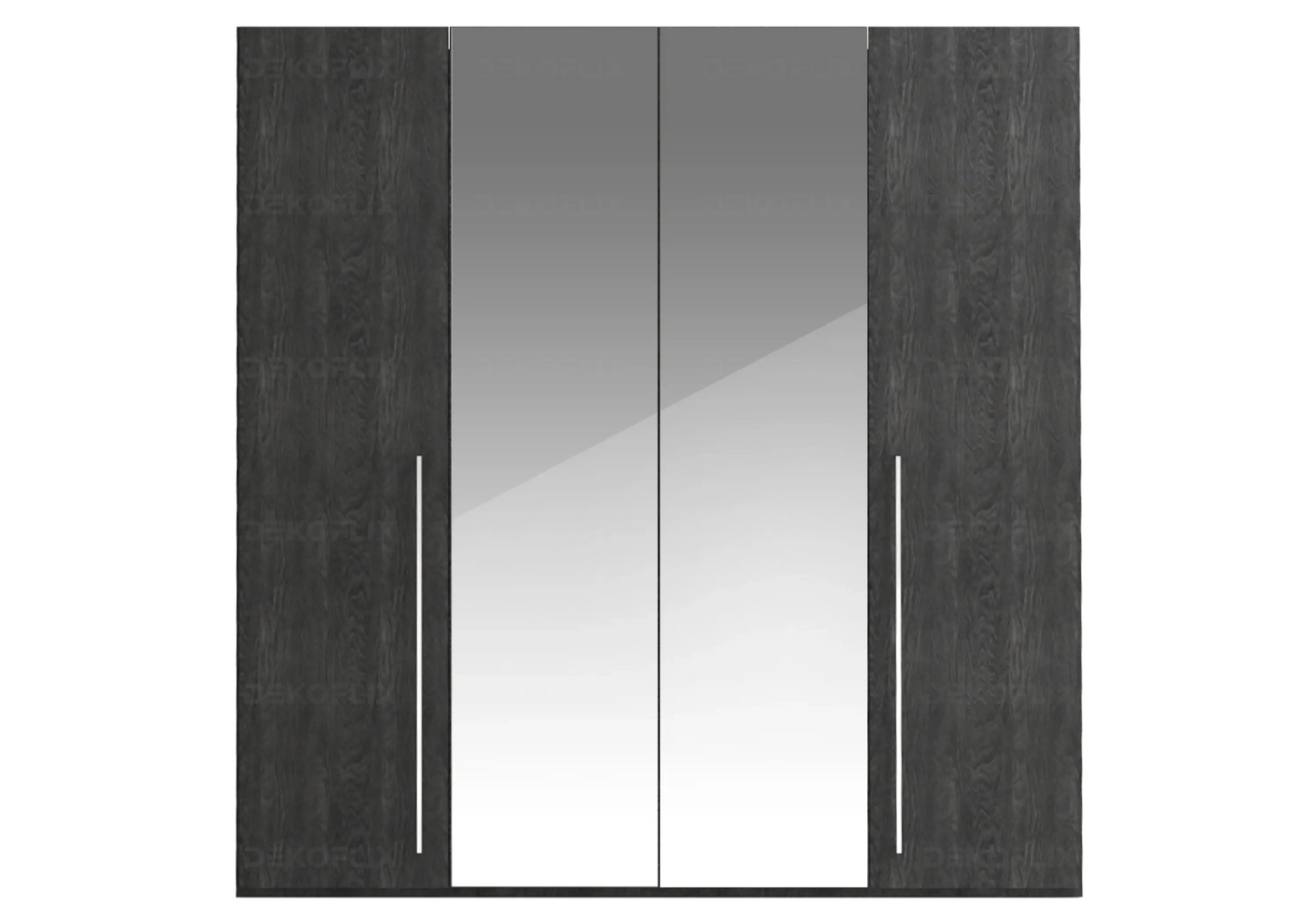 Armoire Sarah Modulable en Bois de Bouleau Gris Status