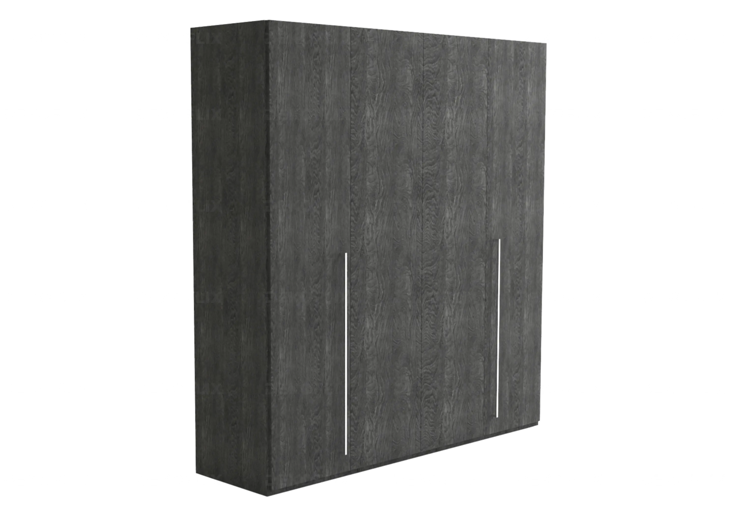 Armoire Sarah Modulable en Bois de Bouleau Gris Status