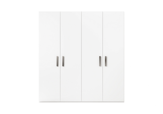 Armoire Blanche Porte Battante – Modèle Mara Élégant Élégante - DEKOFLIX