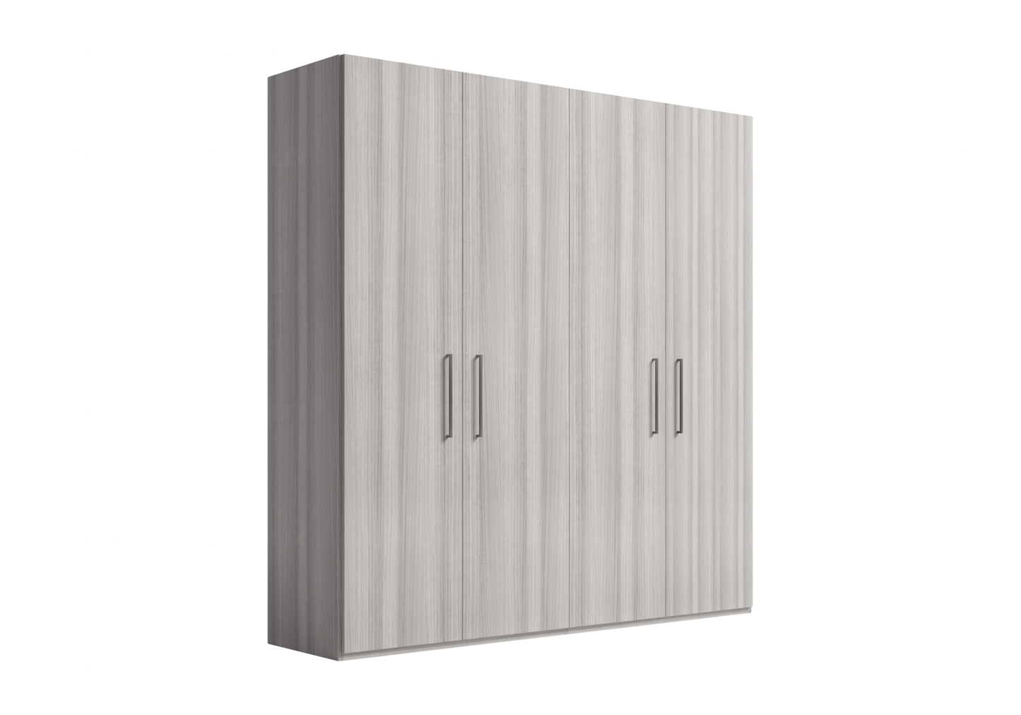 Armoire Gris Argent – Élégance Fonctionnelle Collection Mia - DEKOFLIX