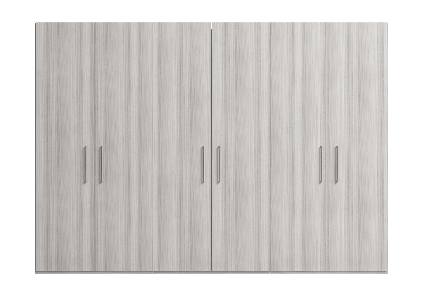 Armoire Gris Argent – Élégance Fonctionnelle Collection Mia - DEKOFLIX