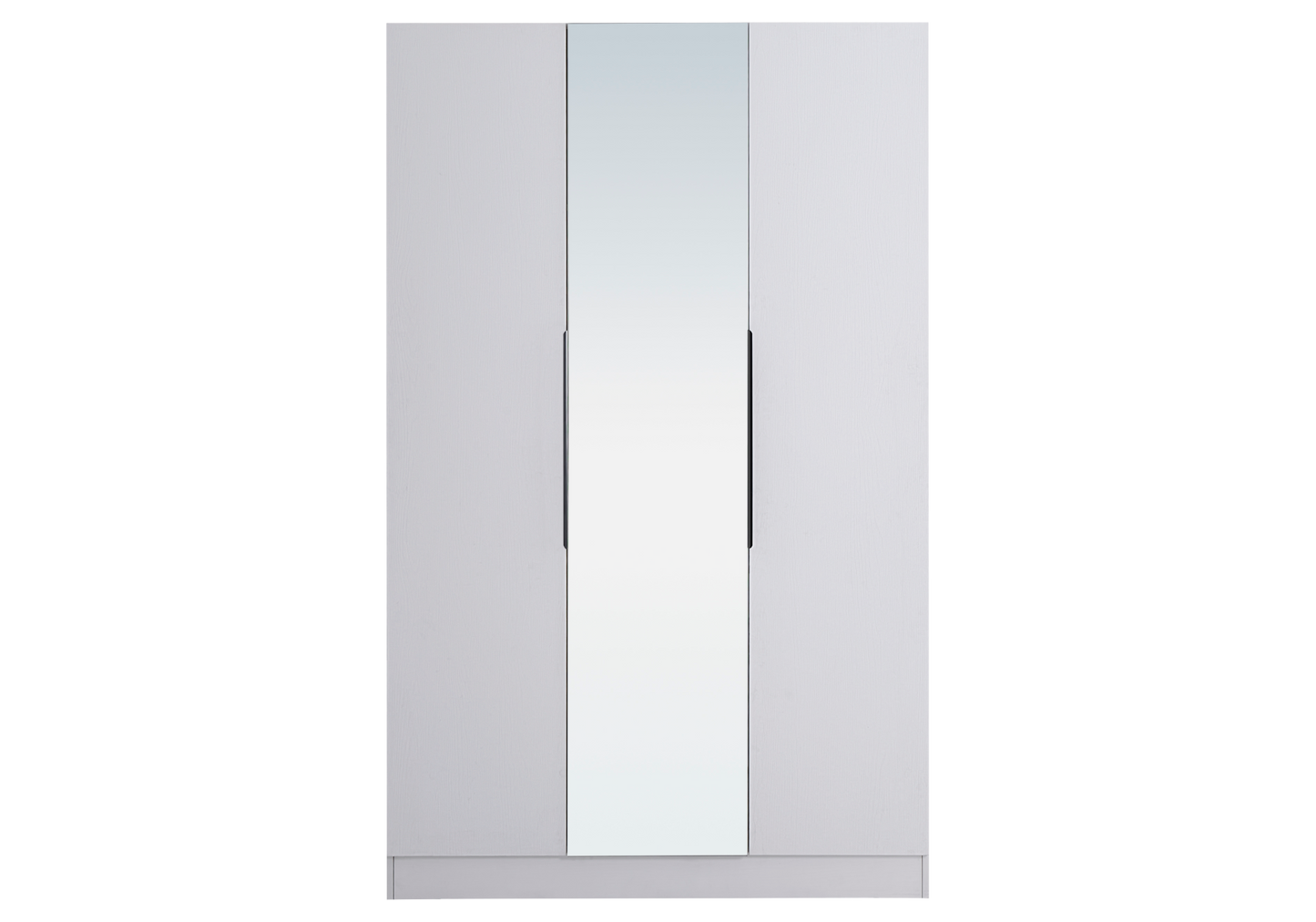 Armoire de rangement 3 portes blanche avec miroir - Axel