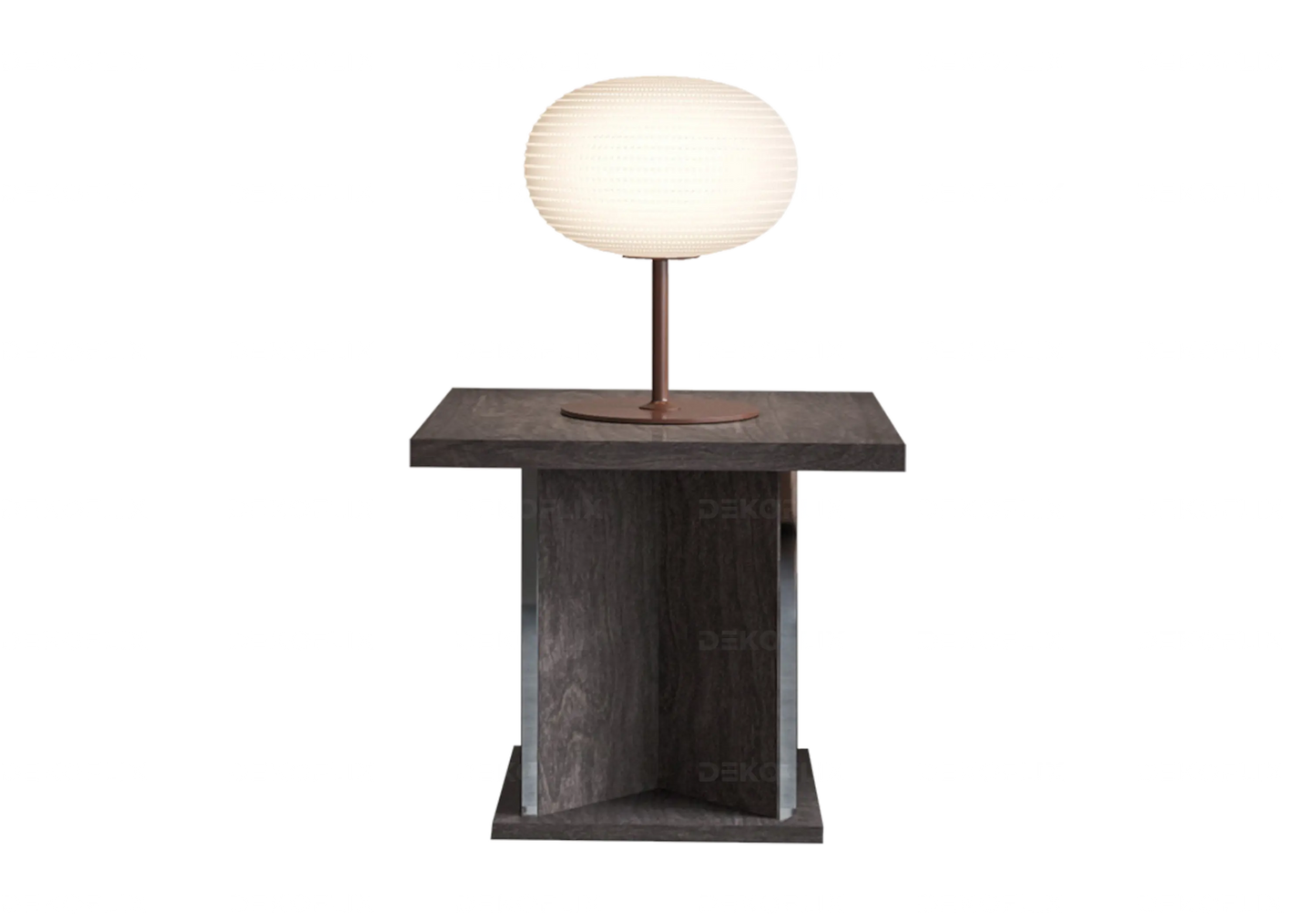 Bout de Canapé Design Bouleau Gris Moderne – Sarah Status