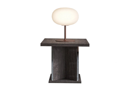 Bout de Canapé Design Bouleau Gris Moderne – Sarah Status