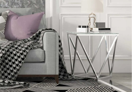 Bout de canapé en verre trempé ILÉA - DEKOFLIX