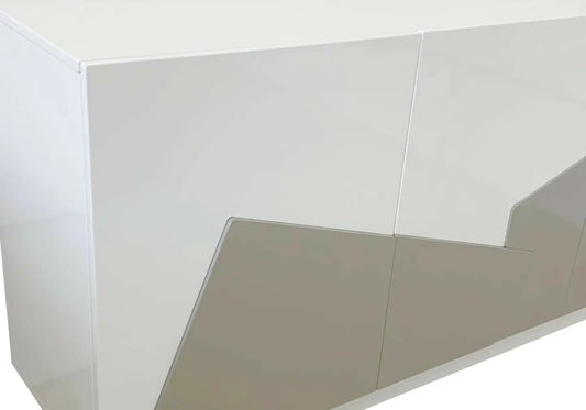 Buffet design laqué blanc gris PIXY New Design