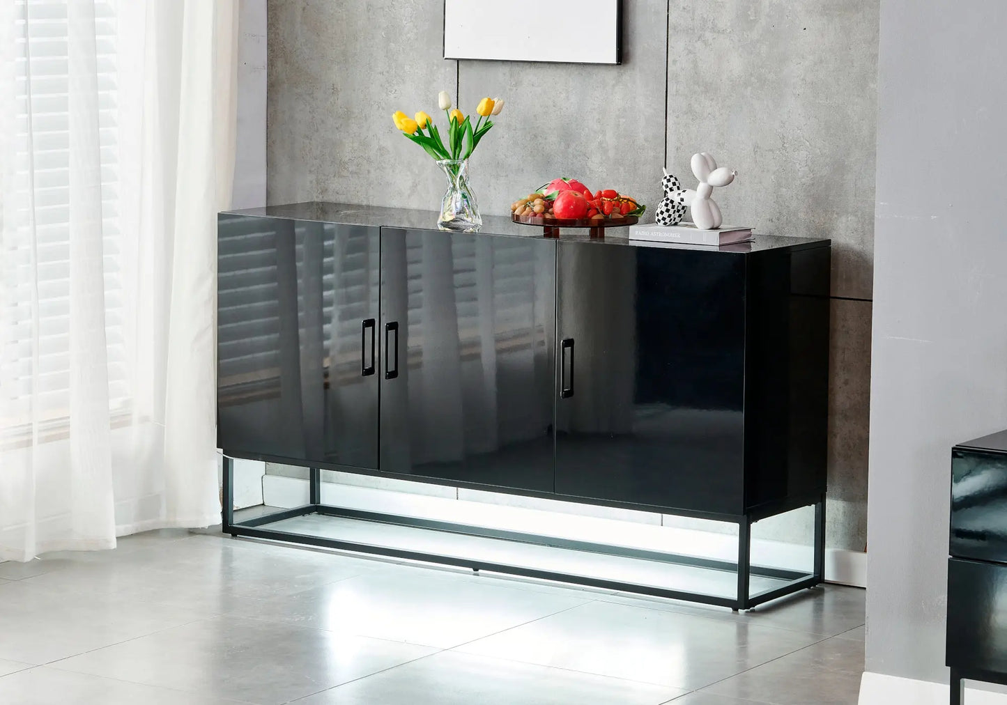 Buffet design laqué noir LINE New Design