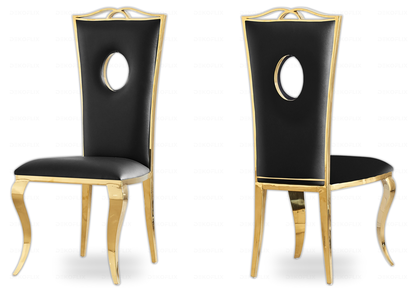 Console design verre blanc pied doré – NEO