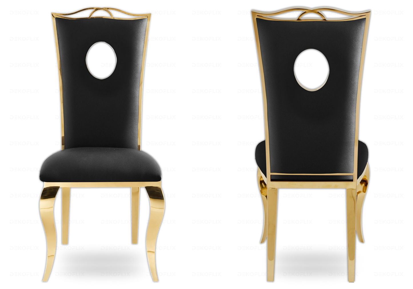 Console design verre blanc pied doré – NEO
