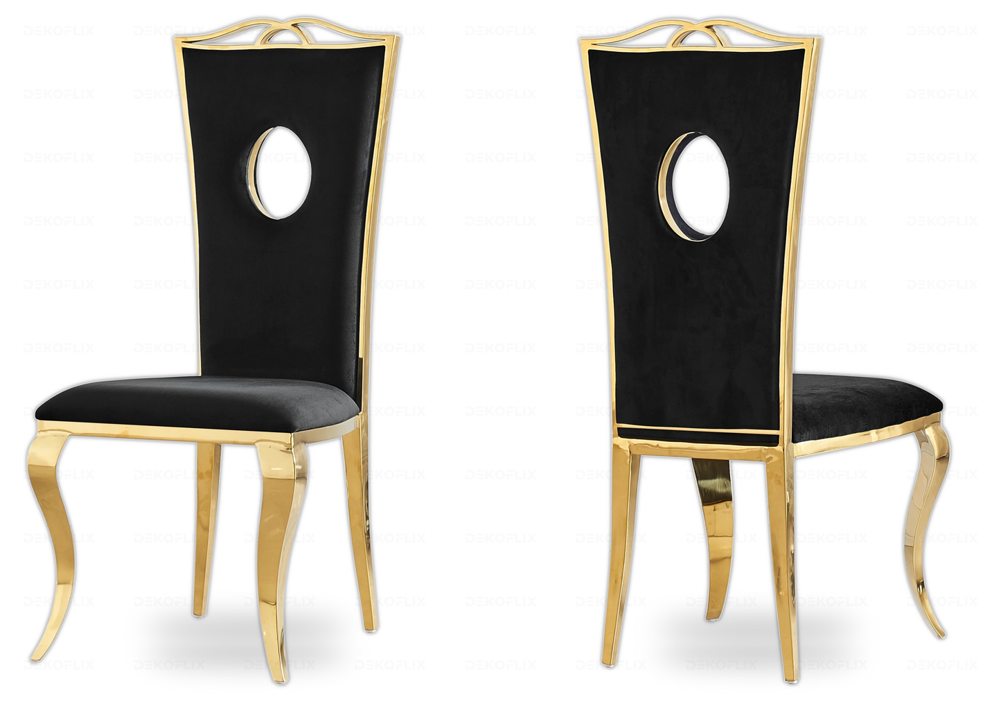 Table basse marbre noir pied doré - NEO