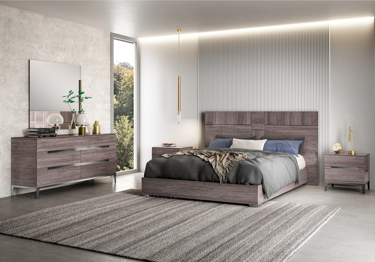 Commode 5 tiroirs finition orme laqué design italien - Viola