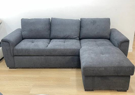 Canapé angle convertible anthracite JUBA New Design