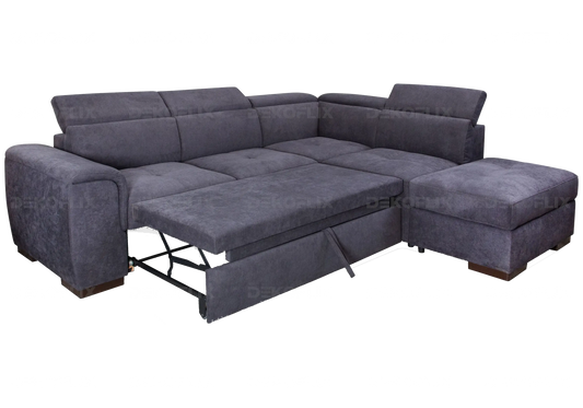 Canapé angle convertible anthracite ZEYD New Design