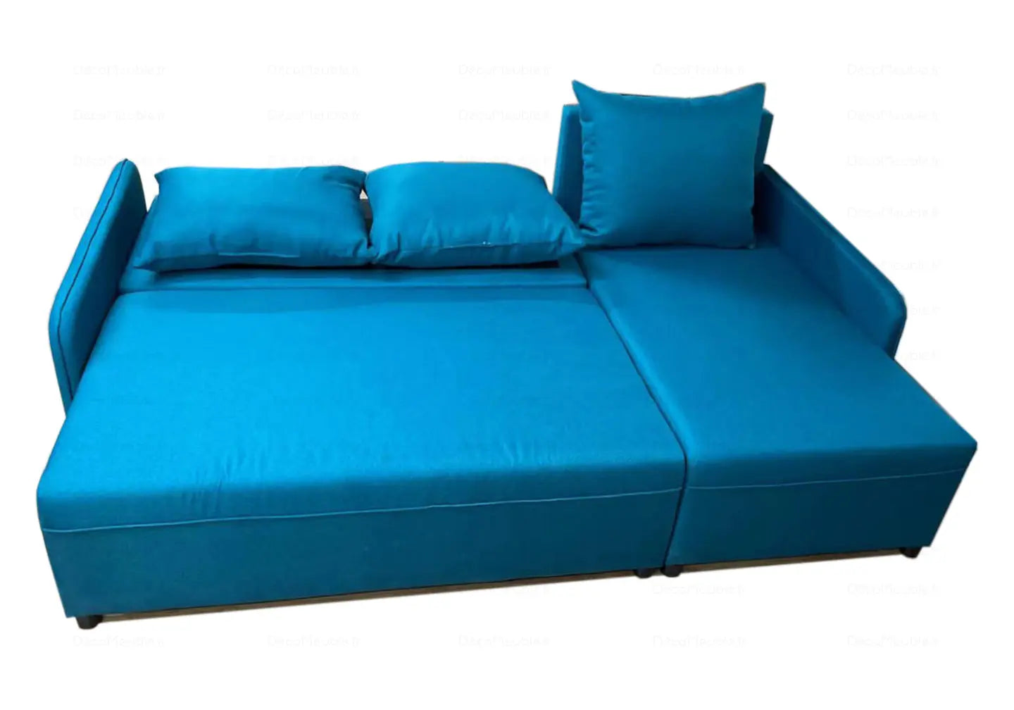 Canapé angle convertible-lit bleu STELY New Design