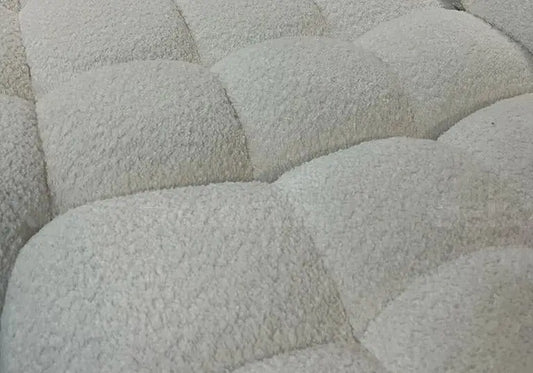Canapé angle moderne doudou boucle blanc TYBO New Design
