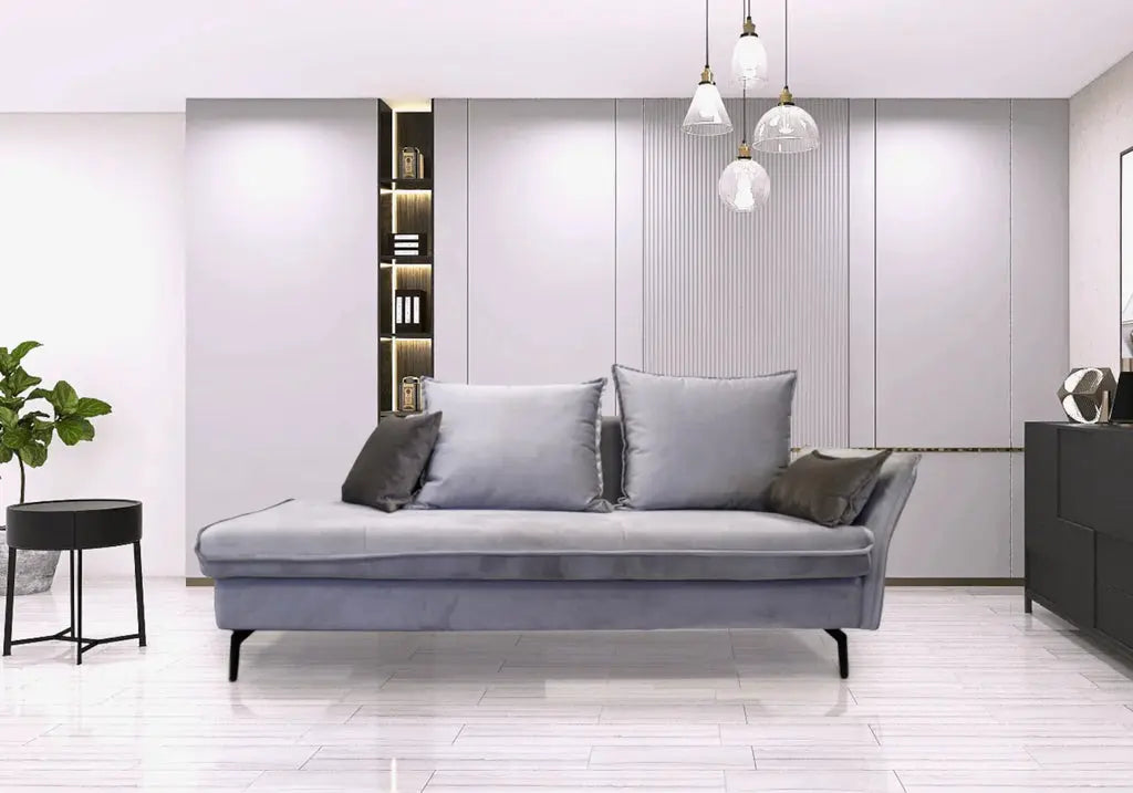 Canapé angle modulable bleu GINA Made in Italy