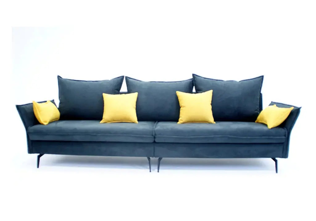 Canapé angle modulable bleu GINA Made in Italy