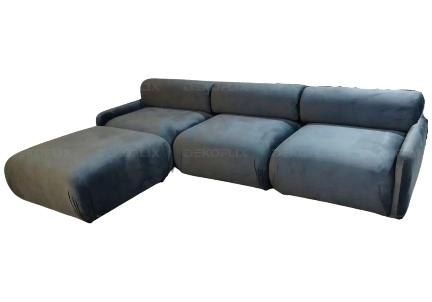 Canapé angle modulable velours anthracite YONY New Design