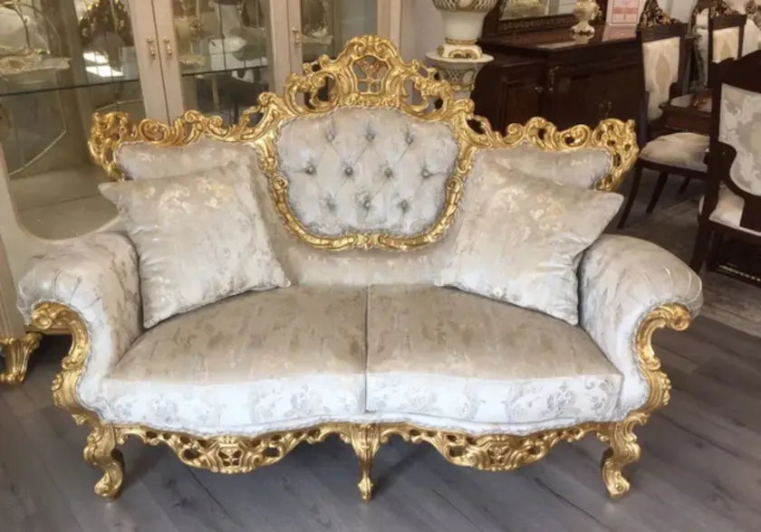 Canapé baroque doré velours LUCY S.T. Italy