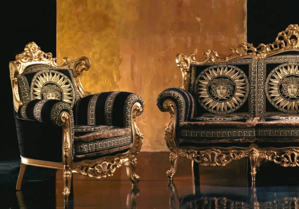 Canapé baroque doré versace GRÂCE S.T. Italy
