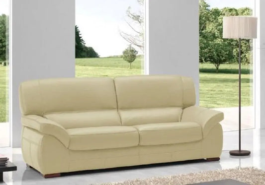 Canapé cuir crème ADELA Made in Italy