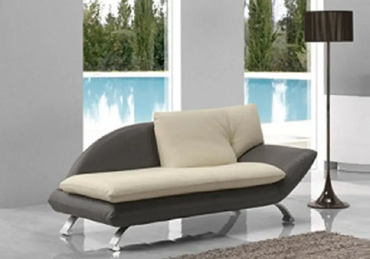 Canapé cuir design bicolore BERENI Made in Italy