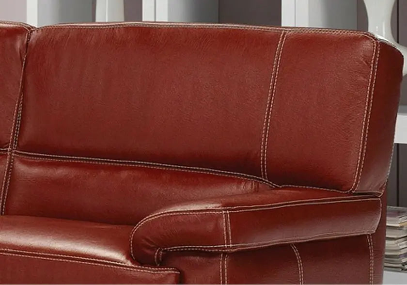 Canapé cuir design bordeaux ALESSANDRE Made in Italy