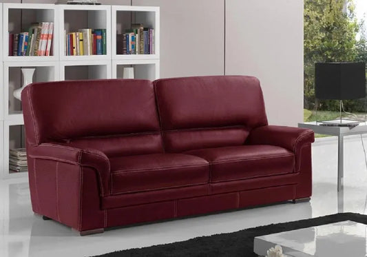Canapé cuir design bordeaux ANITA Made in Italy