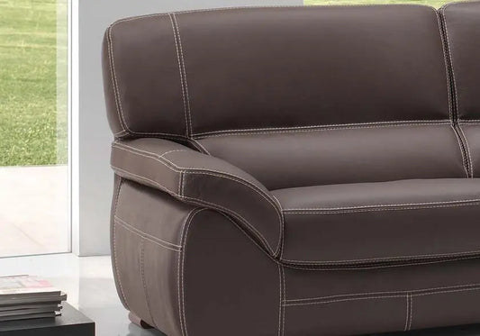 Canapé cuir marron ADELA Made in Italy