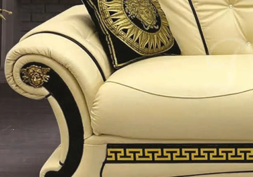Canapé cuir versace capitonné LOUIS S.T. Italy