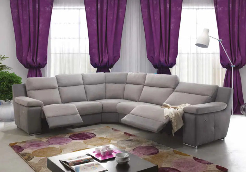 Canapé d’angle relax taupe LIVIA S.T. Italy