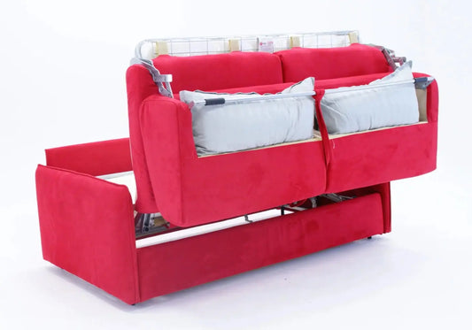 Canapé lit rapido modulable rouge SYLLA Made in Italy