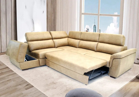 Canapé modulable angle beige FOXY Made in Italy