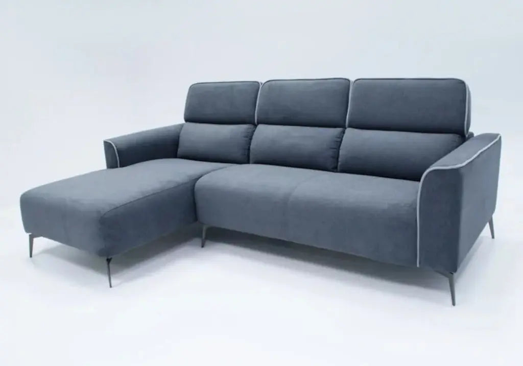 Canapé modulable angle gris FLORA Made in Italy