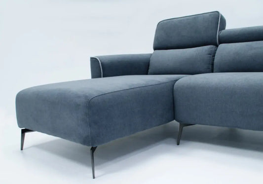 Canapé modulable angle gris FLORA Made in Italy