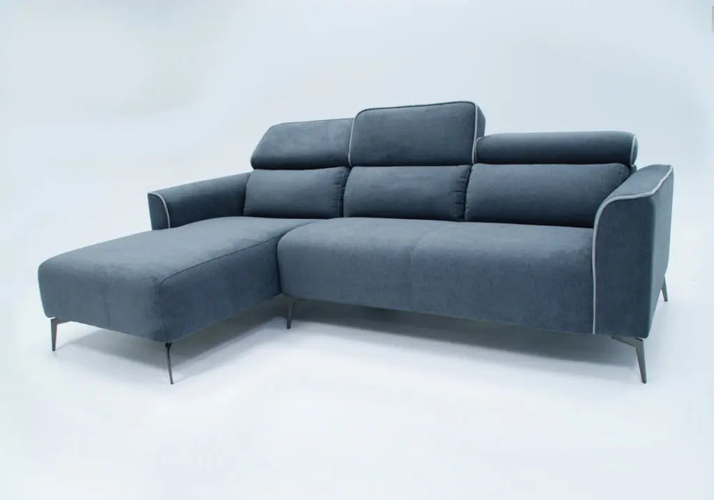 Canapé modulable angle gris FLORA Made in Italy