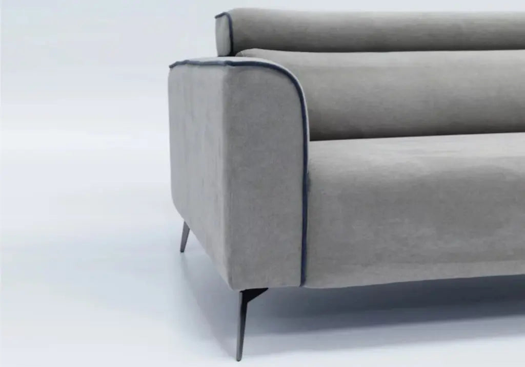 Canapé modulable angle gris FLORA Made in Italy