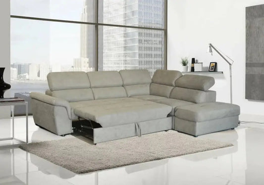 Canapé modulable angle gris FOXY Made in Italy