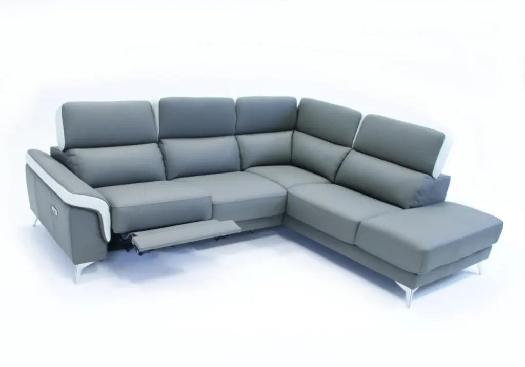 Canapé modulable angle relax noir FELIA Made in Italy