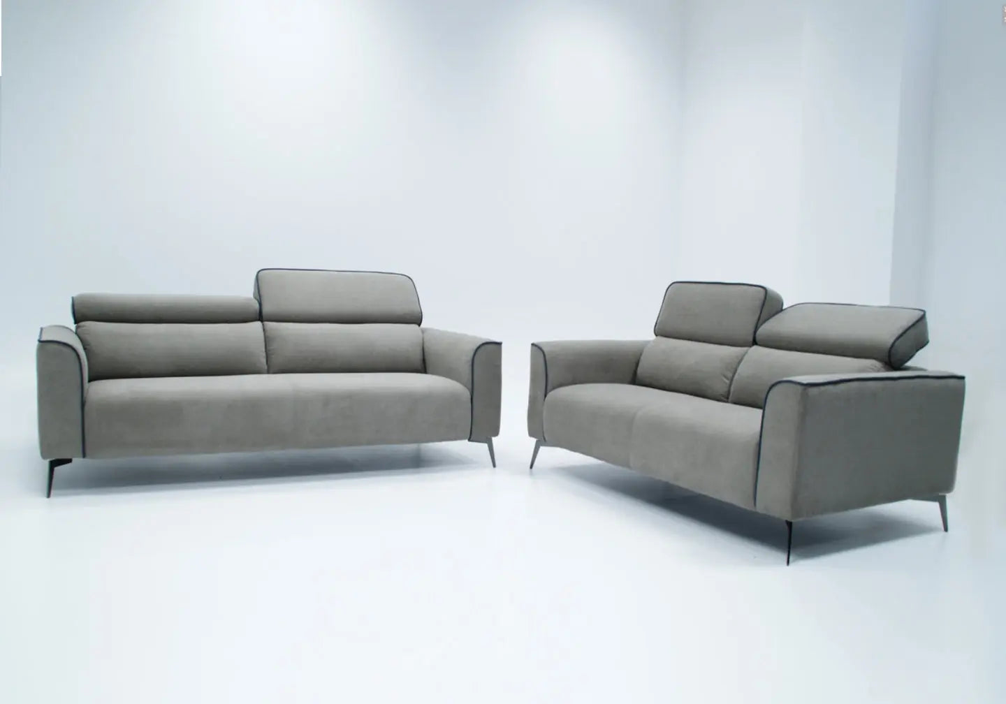 Canapé modulable tissu gris FLORA Made in Italy