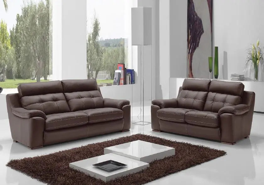 Canapé Relax Cuir Marron MARC : Élégance et Confort Italien – DEKOFLIX
