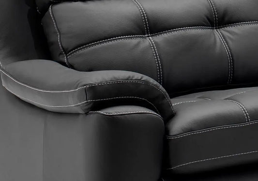 Canapé relax cuir noir MARC Made in Italy