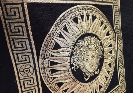 Canapé velours doré médusa VERSA S.T. Italy