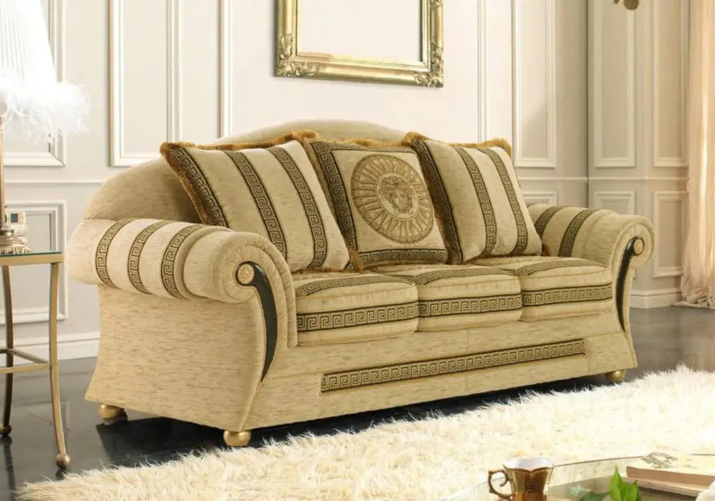 Canapé velours doré médusa VERSA S.T. Italy