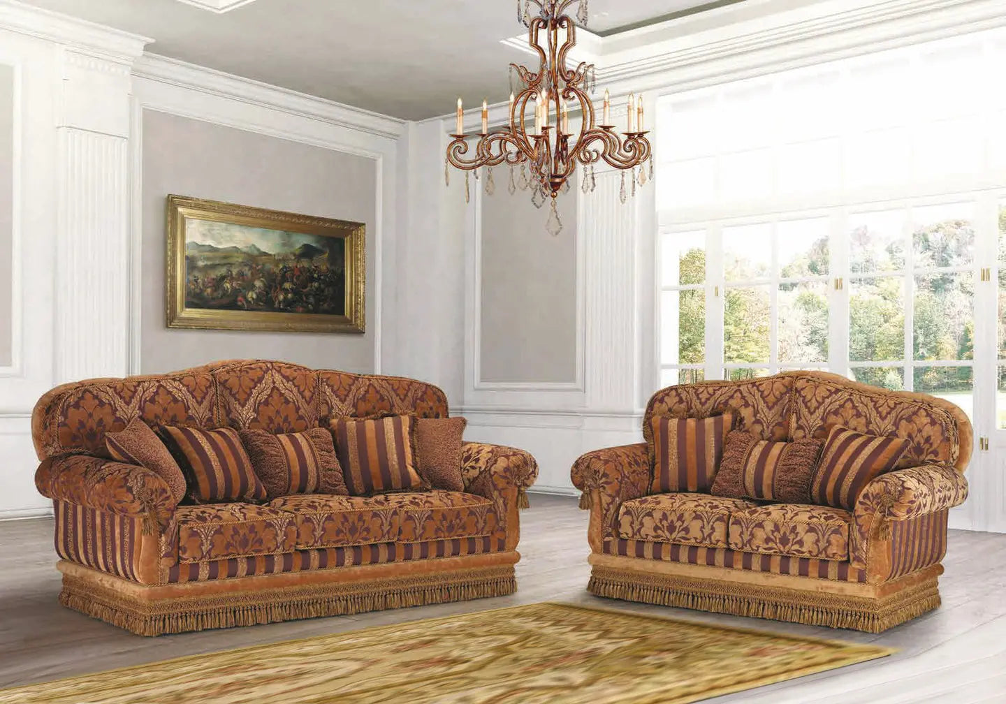 Canapé velours luxury gold GILLIAN S.T. Italy