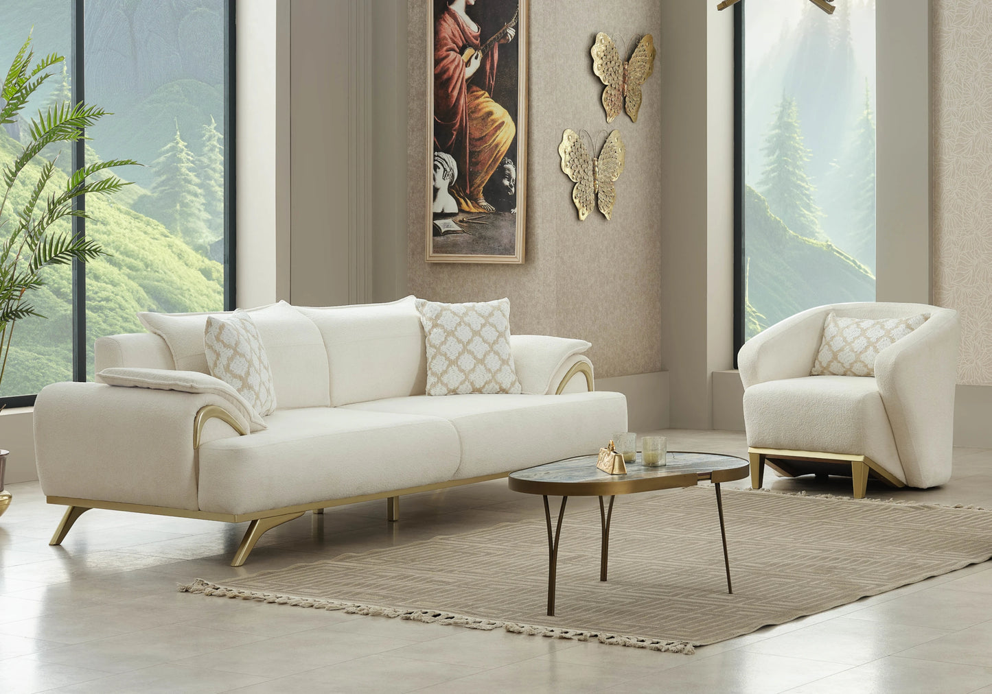 Canapé design moderne chic assise profonde – VALENZA