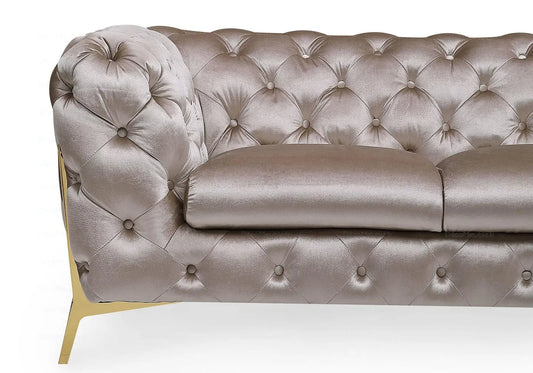 Canapés 3+2+1 chesterfield taupe PACO BM Design